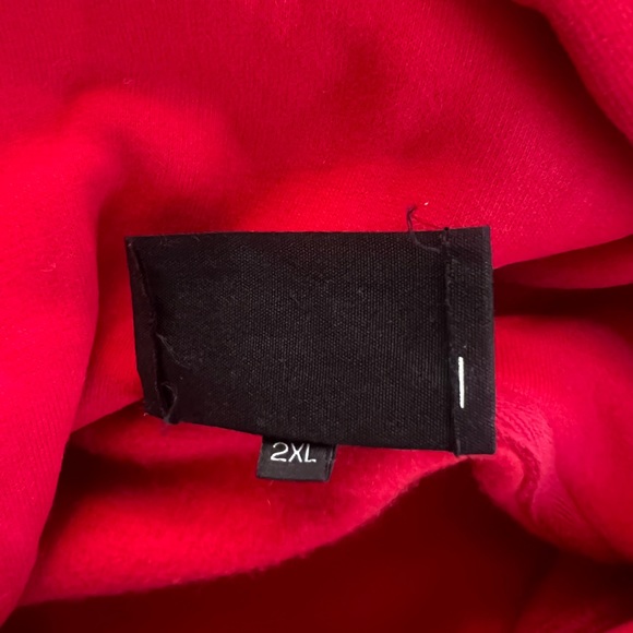 RETROVERT 2XL RED RHINESTONE HOODIE - Picture 6 of 6